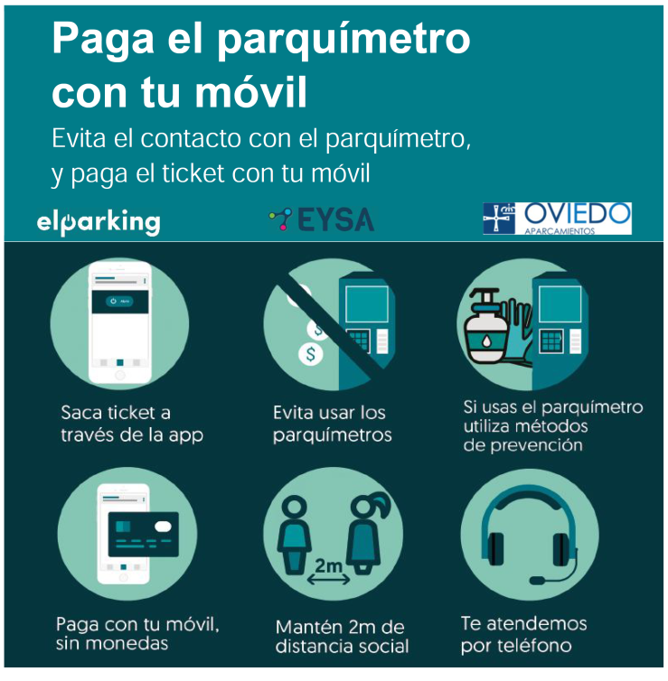 Imagen El Ayuntamiento de Oviedo restablecerá el pago en zona azul a partir del próximo viernes y recomienda el abono con la app móvil