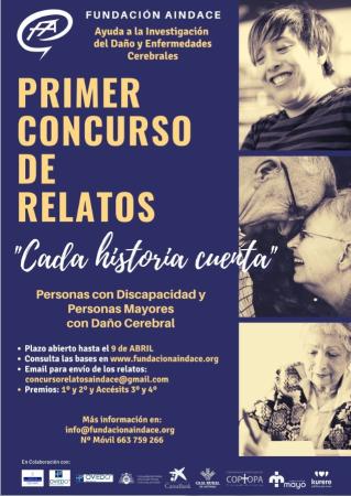 Imagen Concurso de relatos para personas con discapacidad y personas mayores con patologías neurológicas y daño cerebral de Asturias “Cada historia cuenta”