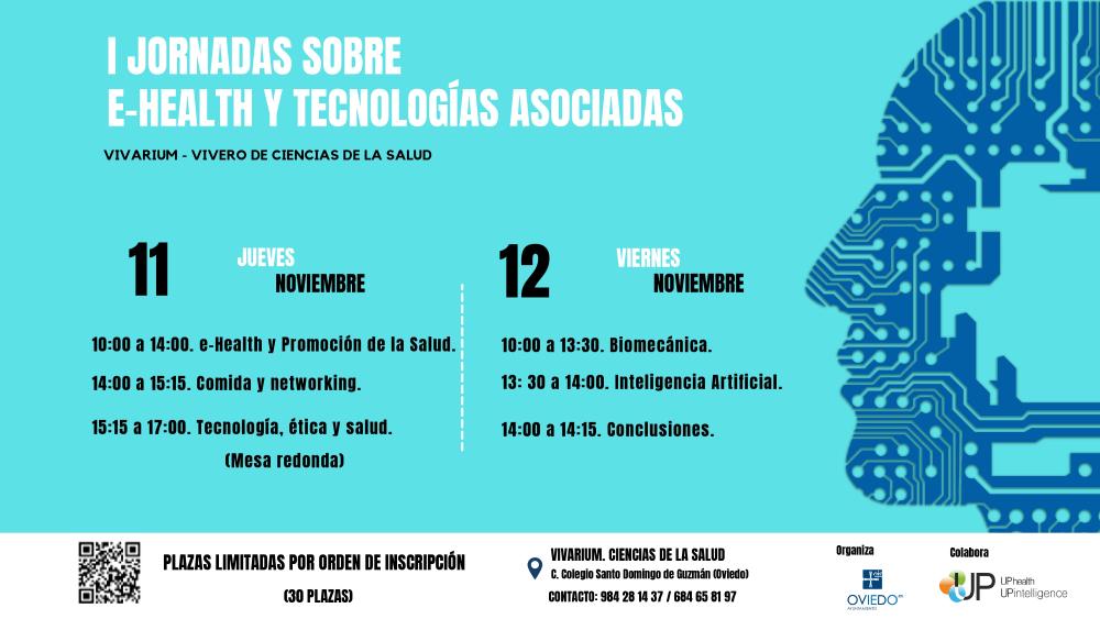 Imagen El Ayuntamiento de Oviedo organiza en el Vivero de Ciencias de la Salud (Vivarium) las I Jornadas sobre e-Health y tecnologías asociadas