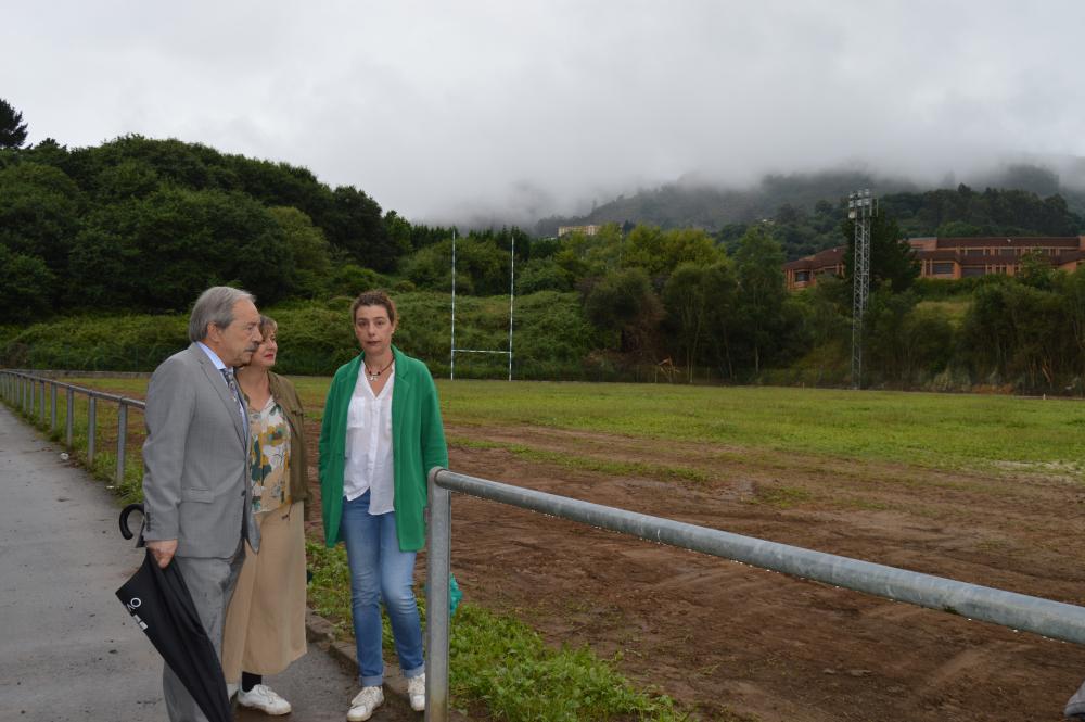 Imagen El alcalde visita las obras del complejo deportivo del Naranco