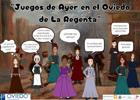 El Ayuntamiento de Oviedo celebra el 140 aniversario de La Regenta con juegos infantiles
