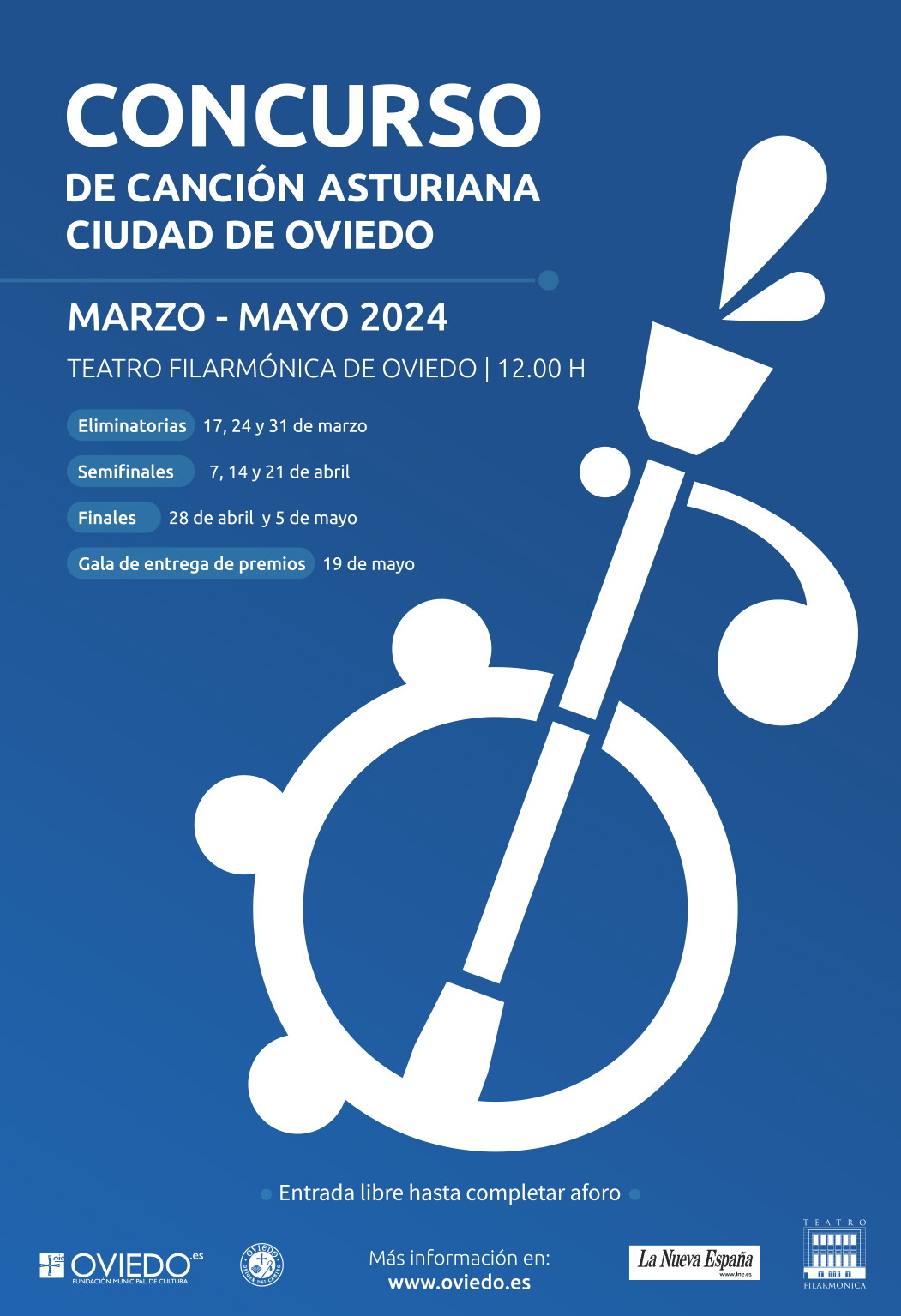 Concurso de Canción Asturiana Ciudad de Oviedo 2024. Gala de entrega de premios