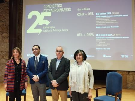 Oviedo Filarmonía y la OSPA se unen en dos conciertos extraordinarios para conmemorar el 25º aniversario del Auditorio Príncipe Felipe